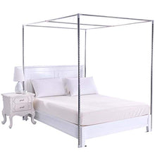 LLGHT Porta Zanzariera Quattro Giroletto per Baldacchino, Giroletto A Baldacchino in Acciaio Inox, Telaio per Baldacchino, Telaio per Letto Singolo/Matrimoniale/King-Size (Size : 1.2×2m Bed)