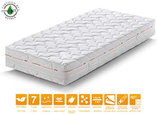 Marcapiuma, Materasso Singolo Lattice 80x190 alto 20 cm , SEVENLIFE 20 , Rigidità H2 Medio 7 zone 100% Lattice Ergonomico ,Rivestimento Silver sfoderabile Antiacaro Traspirante 100% Made in Italy