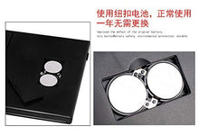 UYZ Specchio da Principessa Portatile Pieghevole a Specchio a Tre Lati con Specchio Luminoso Specchio per Trucco Leggero