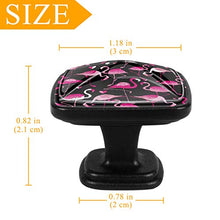 Fenicottero rosa 4 PCS Pomelli per Porta, Pomolo per Mobile, Pomelli per Mobili con Viti, Maniglia per Armadietto, Pomelli per Porta, Pomelli per Cassetti per Porta, Armadio, Cassetto e Credenza