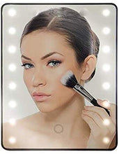 Maidehao, specchio da trucco per il bagno, con luce a LED, specchio per trucco, con illuminazione a LED, con luci di ingrandimento 1x, specchio cosmetico illuminato a LED, con luci