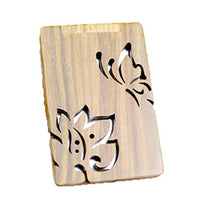 WM Specchio Il Trucco dello Sperma, Specchio Pieghevole di Sandalo Verde, Piccolo Specchio di Legno di Sandalo, Specchio Piccolo di Legno Portatile mirror-10.20