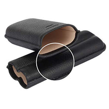 Sigaro Humidor, Portatile Sigaro Manicotto Sigaro Tubo Primo Strato di Cuoio Sigaro Idratante Manicotto 2 Sticks (175 * 70 * 30Mm),B