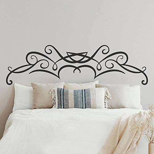 T-MK441 - Adesivi per testiera del letto, 39 x 140 cm, colore: Nero