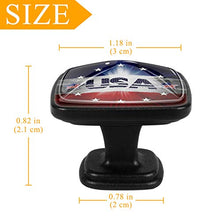 bandiera americana 4 PCS Pomelli per Porta, Pomolo per Mobile, Pomelli per Mobili con Viti, Maniglia per Armadietto, Pomelli per Porta, Pomelli per Cassetti per Porta, Armadio, Cassetto e Credenza