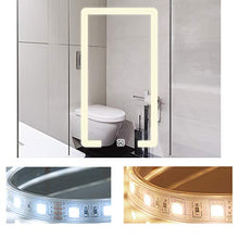 BGJZ - Armadietto da bagno con doppia anta a specchio, per camera da letto, cucina, in acciaio inox