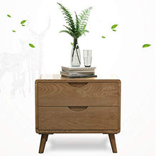 Comodini camera Stile classico Comodino Comodino giapponese Ash bagagli fianco del mobile doppio cassetto Multi-Function Governo di immagazzinaggio for zona giorno / notte Lampada da comodino per scri