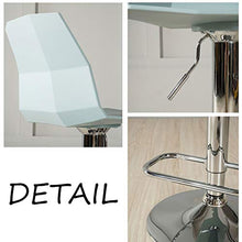 Sgabello da bar regolabile in altezza | Sgabello da bar girevole moderno Airlift | Sedia imbottita con schienale medio per seduta ergonomica | Heavy Duty | Base in metallo contemporanea perfetta per