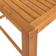 Tidyard 3/5/7 pz Set da Bar Cucina Classico in Legno Massello di Acacia,Set Tavolo e Sedie da Bar Legno,Set Tavolo e Sedie da Cucina Legno,Set Tavolo Rettangoalre e 2 Sedie con Schiena da Bar Legno