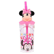 Bicchiere Con Cannuccia E Figura 3d - 360 ml | Minnie So Edgy Bows