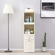 KYEEY Credenza Governo di Legno Governo di immagazzinaggio Buffet Armadio Server Laterale Tavolo Robusto 2 Cassetti Mobili Soggiorno (Color : White, Size : 35x40x126cm)