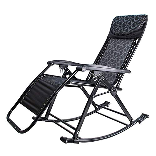 Generic Brands Lettino Prendisole Zero Gravity Patio Sdraio, Poltrone Pieghevoli per Esterni, per Patio Spiaggia Prato Campeggio Sedia a Dondolo Portatile
