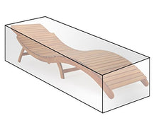 WOLTU® GZ1173tp Coperture per Sedia Sdraio Lettini Mobili da Giardino Telo di Copertura Protezione Cover PE 218x77x55 cm