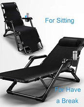 SHUAIIJUAN Sedia per il tempo libero domestico Outdoor Leisure Lettino pieghevole Sdraio reclinabile sedie del patio Poltrona reclinabile con cuscini Piscina Sedia a sdraio for spiaggia, il campeggio,