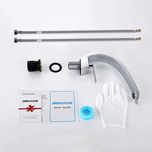 Rubinetto Bagno Lavabo, BONADE Miscelatore Monocomando per Lavabo Rubinetto Lavabo Rubinetti per lavandini bagno Ottone, Cromo