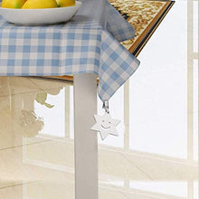 Yumira, 8 fermatovaglia in acciaio inox, per casa, esterni, giardino, feste, picnic