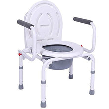 JTKDL Sedia A Rotelle Comoda Donne Incinte Anziane Toilette Sedile WC Toilette Mobile Sollevamento Sedia Comoda