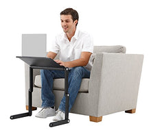 Supporto regolabile da tavolo per PC portatile, in alluminio, presa d'aria con ventola con ventole CPU, ultra leggero ed ergonomico, vassoio stand up per il letto e la sedia Red