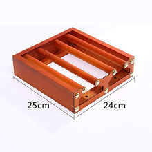 GZA Supporto di Tazza Famiglia Rovesciata Porta Bicchiere di Vino Stile Europeo Appeso Bicchiere di Vino Rack Semplice in Legno Massello Marrone Portabicchieri (Size : 24 * 25cm)