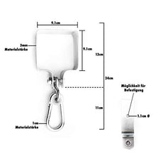 GreenTouch - Set di 2 ganci per altalena, quadrati, 9 x 9 cm, per uno stabile funzionamento delle altalene.