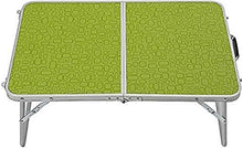 Tavolo da picnic all'aperto All'aperto multi-funzione Camping Picnic Picnic Pieghevole Tavolo Pieghevole Computer Notebook Desk Verde e arancione (Colore: B, Dimensione: L * W * H: 64 * 42 * 29 cm) Bb