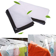Chiaro telo impermeabile, Heavy Duty PE Pergola antivento Reinforced pioggia Tarp copertina, Anti Piante congelamento baldacchino, for mobili da giardino, resistente ai raggi UV, Lacrima Proof, con oc