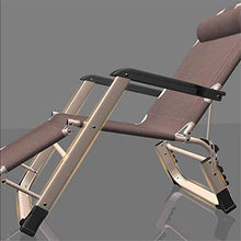 PAKUES-QO Reclinabile Pieghevole Sedia reclinabile Lettini Prendisole Zero Gravity Sedie a Sdraio Giardino Beach Relaxer con Cuscino Rimovibile Khaki