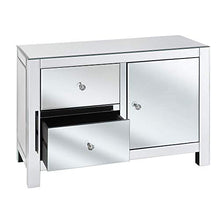 Beliani Credenza in Vetro specchiato Lens
