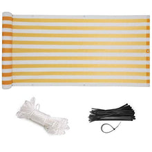 Recinzione Schermo Privacy, Maglia Ombra Di Copertura, Traspirante Polietilene Parasole Isolamento Con Occhiello In Rame Per Balconi,Giardino Dietro La Casa ( Color : Yellow White , Size : 0.75x6m )