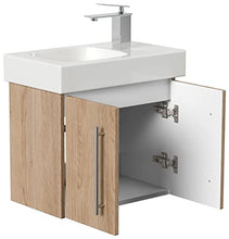 emotion Mobili da bagno con lavabo Geberit Icon XS 53 cm destra rovere chiaro lucido