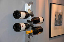 SchMIDINNOVATION, scaffale per vino, da parete, in alluminio, metallo, per bottiglie, vino, champagne, senza plastica, 61,3 cm x 4,6 cm x 7,8 cm, per fino a 10 bottiglie
