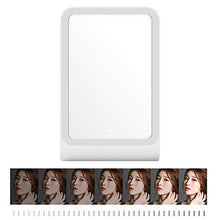 Yinuoday Due- in- Uno Multifunzionale Specchio per Il Trucco HA Condotto Dimmerabile Portatile Specchio Cosmetico con Tre Livelli di Luminosità Luci con Lampada del Chiodo E Tre Opzioni di