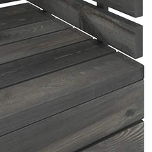 vidaXL Set Divani da Giardino su Pallet 5 pz Legno Pino Grigio Scuro