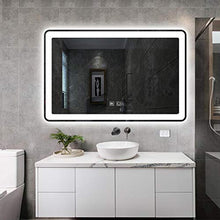 ESGT Specchio da Bagno retroilluminato a LED con antiappannamento Touch dimmerabile 60x80 cm [Classe di efficienza energetica A ++]