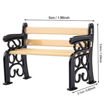 1/12 Panchina da Giardino, Non Facile da Rompere, Sedia da banco per Bambola, Mini panchina da Giardino, Patio, panchina da Giardino, Facile da Usare, Camera da Letto per Bambini, Regali