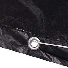 Lechnical Pratico Set di 2 Fodere per mobili da Giardino, Fodera per mobili da Giardino in polietilene Nero, Set 2 Pezzi 250 x 210 x 90 cm (Lunghezza x Larghezza x Altezza) -con 8 Fori