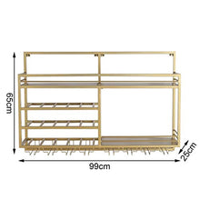 Portabottiglie da Parete in Metallo Nordico in Metallo Appeso a Parete Rack di stoccaggio Bottiglia Scaffale Galleggiante per Ristorante Cafe Cucina