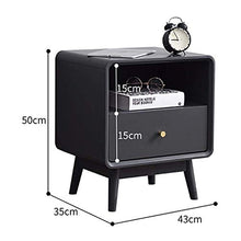 YGB Comodino Comodino in Legno Comodino con cassetti per Soggiorno Camera da Letto Comodino Vintage Shabby Comodino Comodino