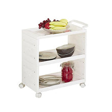 YIN YIN Carrello per Ripiani Cremagliera delle Merci - Cremagliera del Bagno della Cucina della casa del Carrello di plastica del Carrello dello Strumento del Salone di Capelli di Bellezza Carrello a