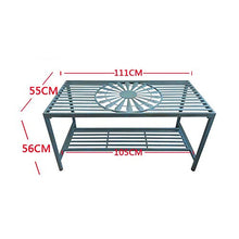 UWY Panchina da Giardino per Esterni, panchina da Giardino in Metallo con Schienale e braccioli, Tavolo da Balcone e Sedia, Combinazione di sedie da Giardino, Decorazione per Il Tempo Libero, do