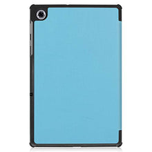 Artfeel Custodia per Lenovo Tab M10 Plus TB-X606F,Sottile Leggero Pelle Cover Pieghevole Supporto Regolabile Multi-Anglo Caso Slim Flip Folio Tablet Copertura,Cielo Blu