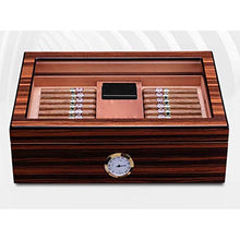 NIHAOA Accessori del Sigaro La corrosione Leggero Cigar Humidor Valigia - con Pannello Frontale Digitale igrometro Versatile Forte Resistente all'Uso Seal Buon apporto di umidità