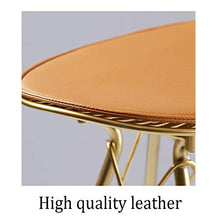 Sgabello da bar LF alla moda, creativo, per la casa, con schienale alto rotante, sgabello per colazione, ristorante e sollevamento (colore: arancione)