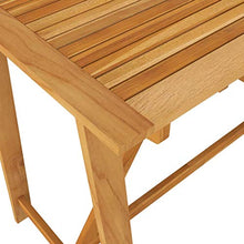 FAMIROSA Tavolo da Bar da Giardino 140x70x104 cm in Massello di Acacia