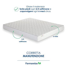 Farmarelax – Materasso Matrimoniale 160x190, Altezza 19 cm, Waterfoam, Antibatterico, Ortopedico, Indeformabile, Ipoallergenico e Traspirante, Made in Italy, Top Soft