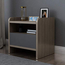 HZYDD Comodino - 43 * 40 * 50 cm End Laterale Lato Comodino con cassetto di stoccaggio Gambe in Legno massello Soggiorno Camera da Letto Mobili