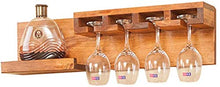 Classico Wall Mount solido legno di pino Wine Bottle Holder supporto della cremagliera del vino Hanging Vino Shelf multifunzione bagagli vetrata mensole Organizzatore controsoffitto parete for Bar gal