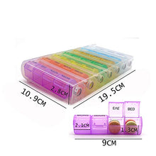 Contenitore porta pillole rimovibile portatile organizer contiene promemoria pillole