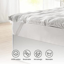 Pikolin Home - Topper in fibra Comfort Plus anti-allergico da 8 cm con protezione contro acari, batteri e muffe