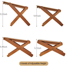 Chitarra Poggiapiedi in legno massello Chitarra Pedale Chitarra Poggiapiedi Sgabello Pedale regolabile a 4 livelli in legno pieghevole